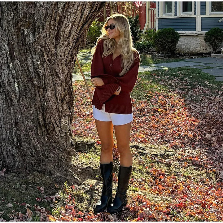 Maplewood Slouch Knit Cardigan