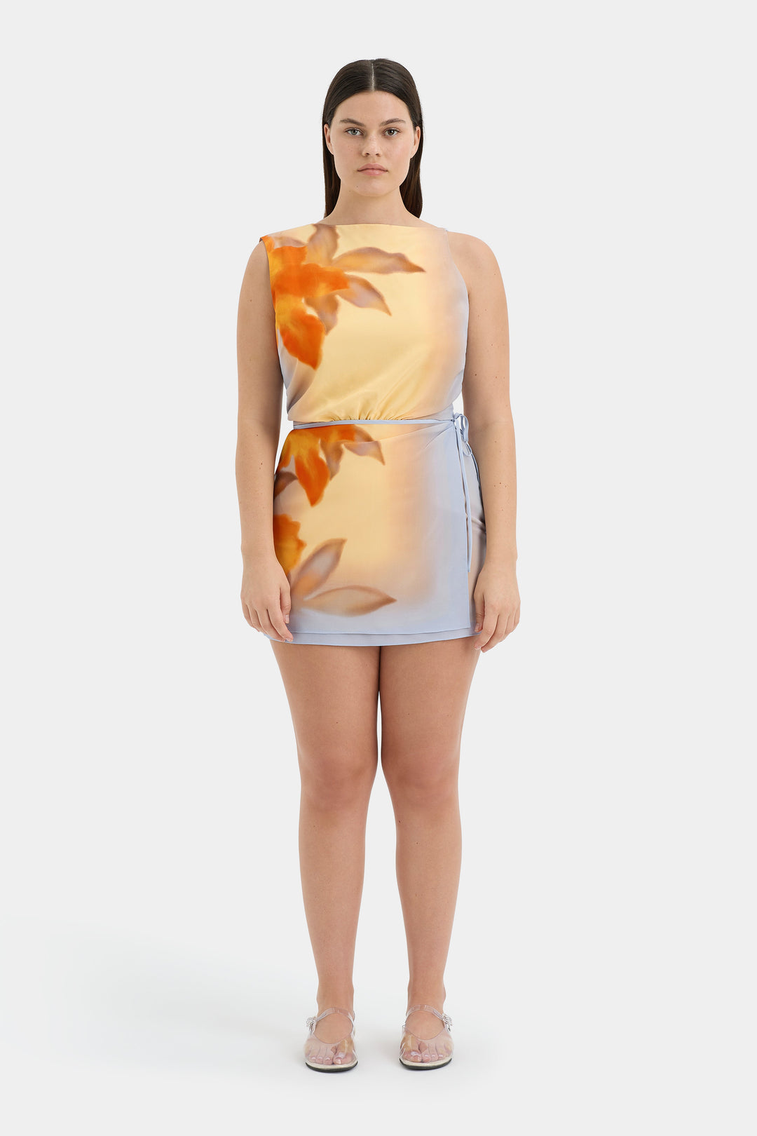 Iris - Floral Silk Mini Dress