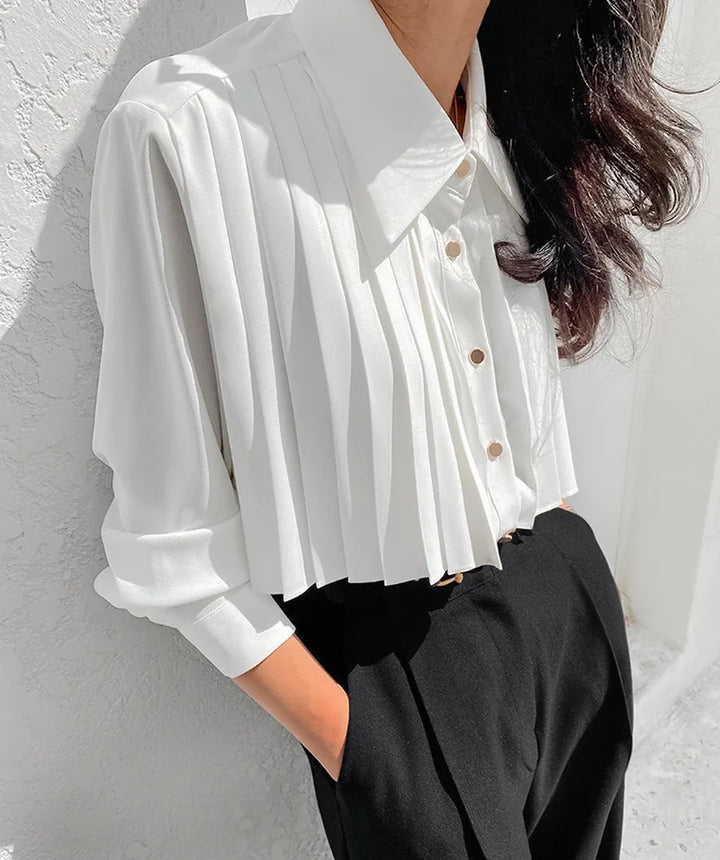 Vienna Pleated Detail Shirt