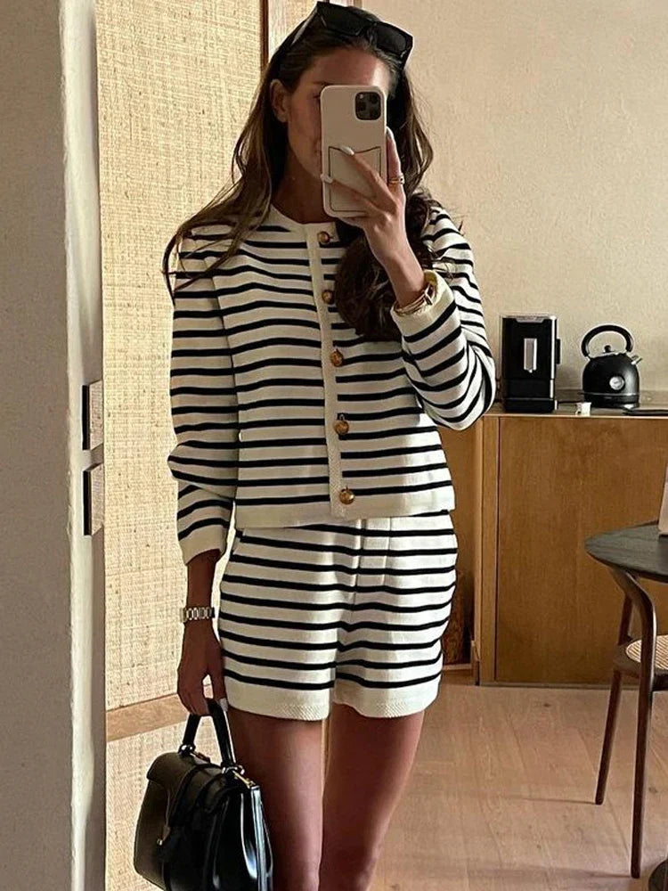 Marseille Stripe Knit Set