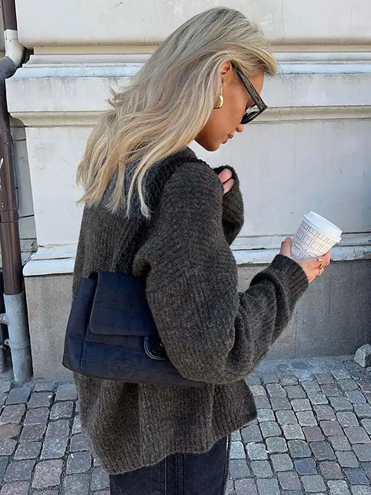 Downtown Drape Tie-Front Cardigan