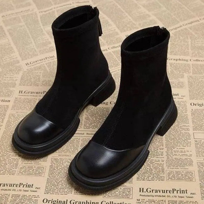 Harlow Knit Ankle Boots