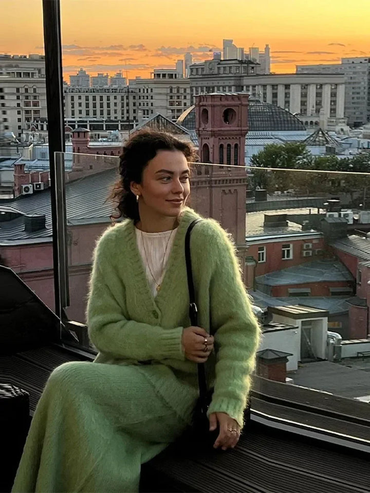 Celeste Fluffy Knit Co-ord Set