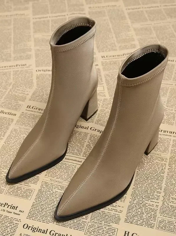 Sienna Sleek Stretch Ankle Boots