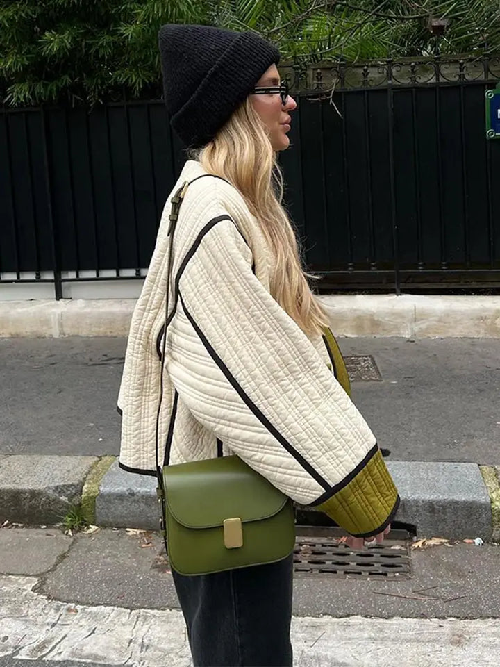 Rue Montclair Piped Quilted Jacket