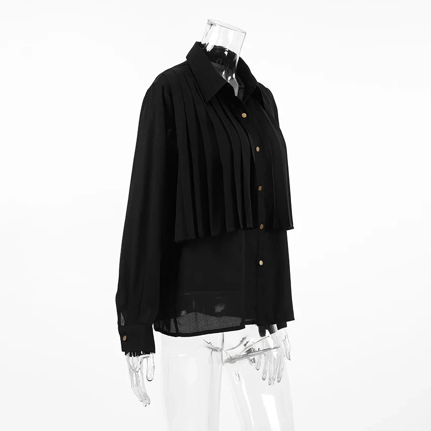 Vienna Pleated Detail Shirt