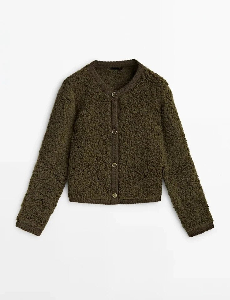 Blair Textured Fleece Cardigan