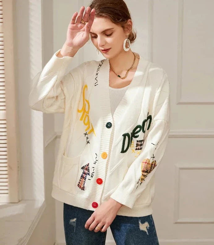 Harper Street Art Knit Cardigan