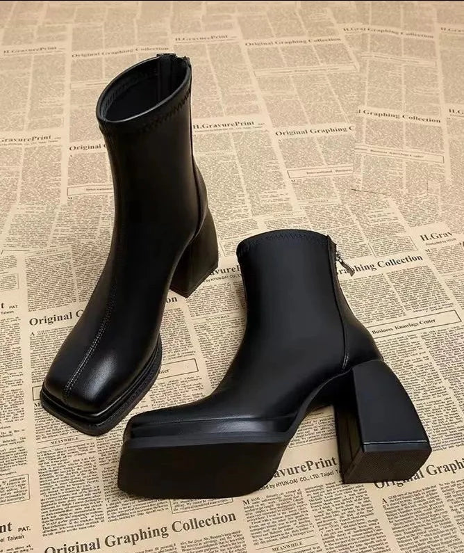 Isla Platform Block Heel Boots