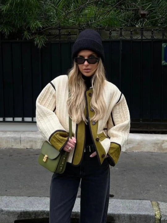 Rue Montclair Piped Quilted Jacket