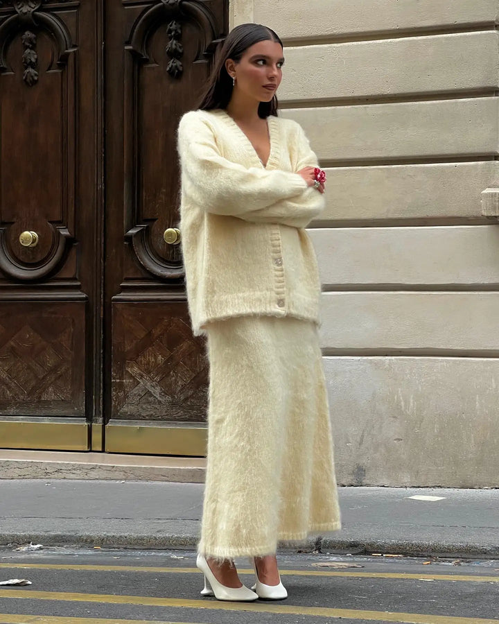 Celeste Fluffy Knit Co-ord Set