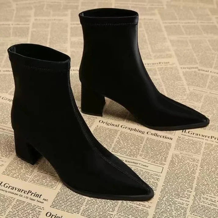 Sienna Sleek Stretch Ankle Boots