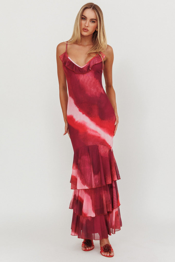 Hestia - Ruffled Maxi Dress