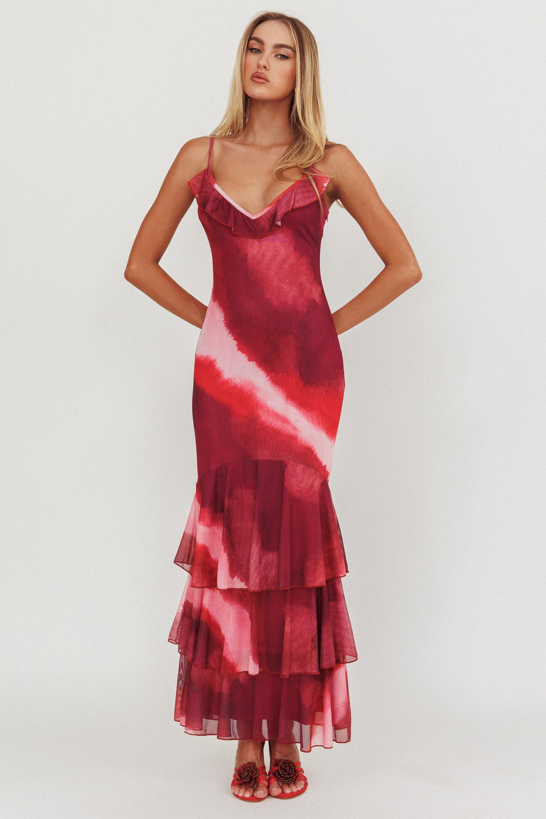 Hestia - Ruffled Maxi Dress