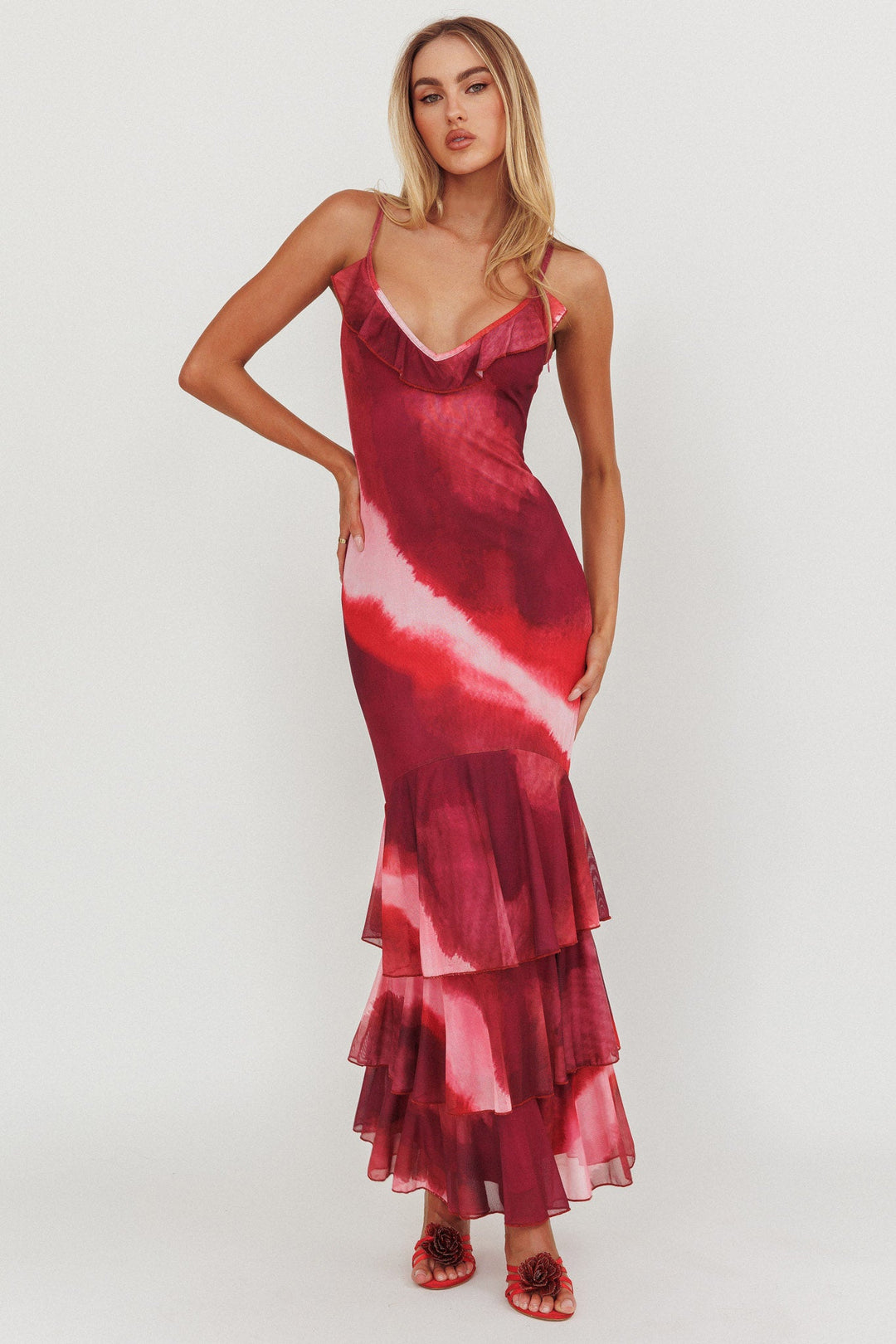 Hestia - Ruffled Maxi Dress