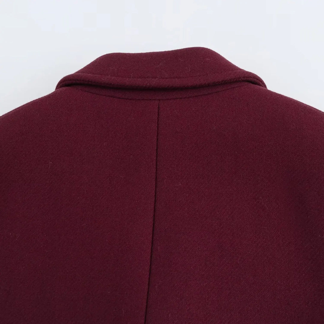 Vienna Avenue Double Breasted Long Coat