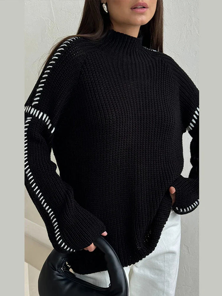 Everleigh Contrast Stitch Knit Jumper