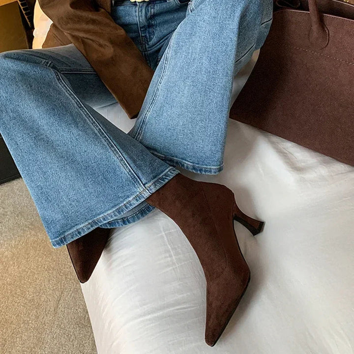 Avery Pointed Toe Sock Boots