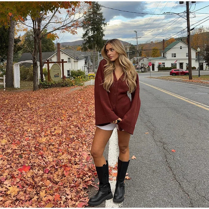 Maplewood Slouch Knit Cardigan