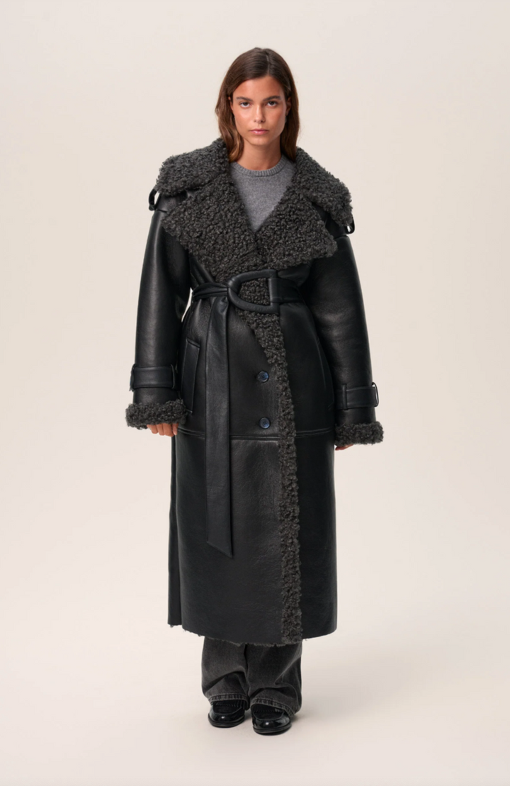 Valemont Shearling Trench Coat