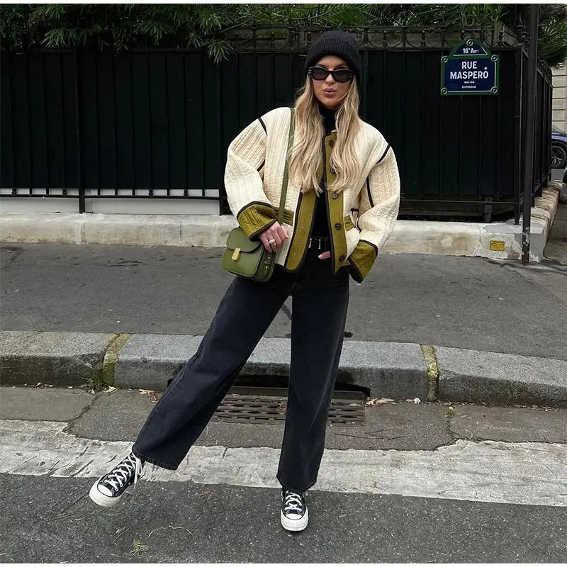 Rue Montclair Piped Quilted Jacket