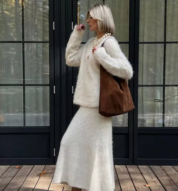 Celeste Fluffy Knit Co-ord Set