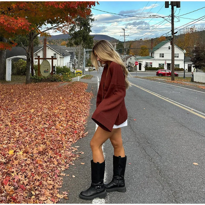 Maplewood Slouch Knit Cardigan