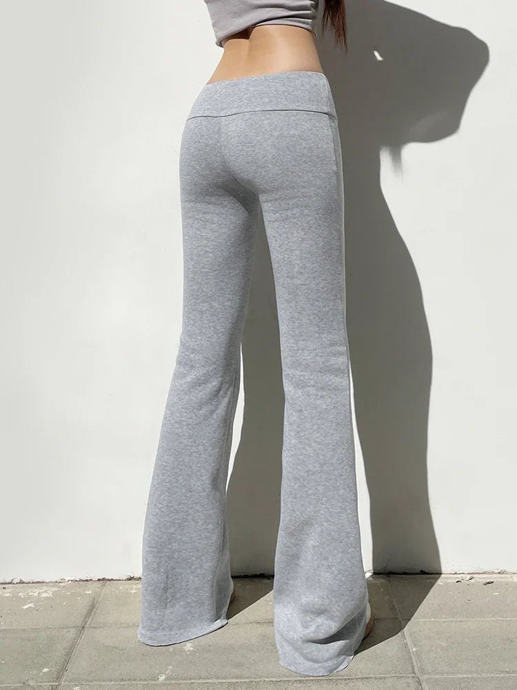 Skyluxe Foldover Flare Pants