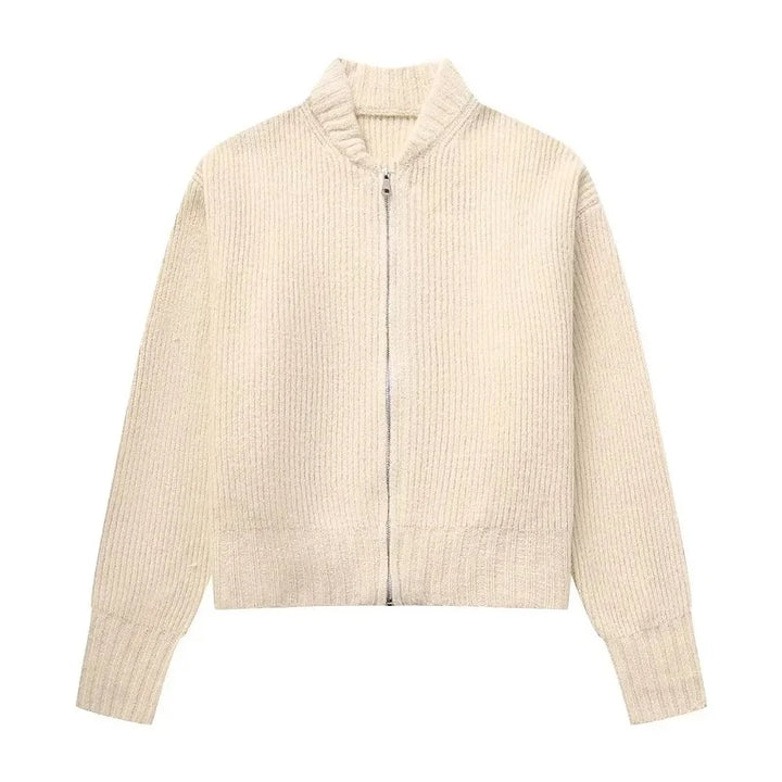 Sloane Ribbed Knit Bomber