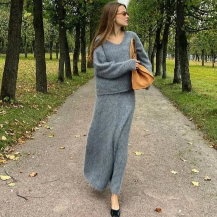 Celeste Fluffy Knit Co-ord Set