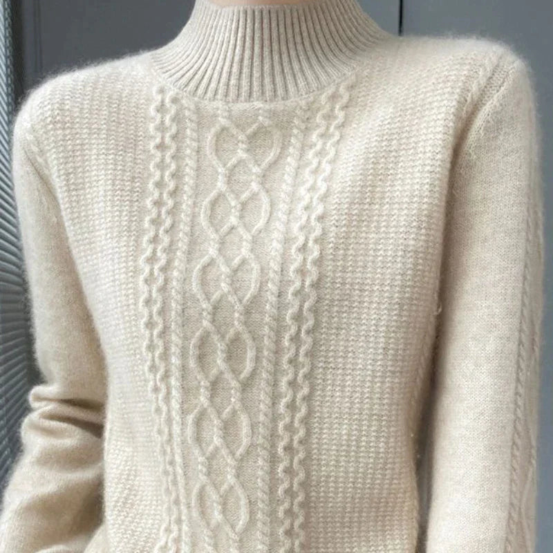 Rosecloud Cable Knit Jumper