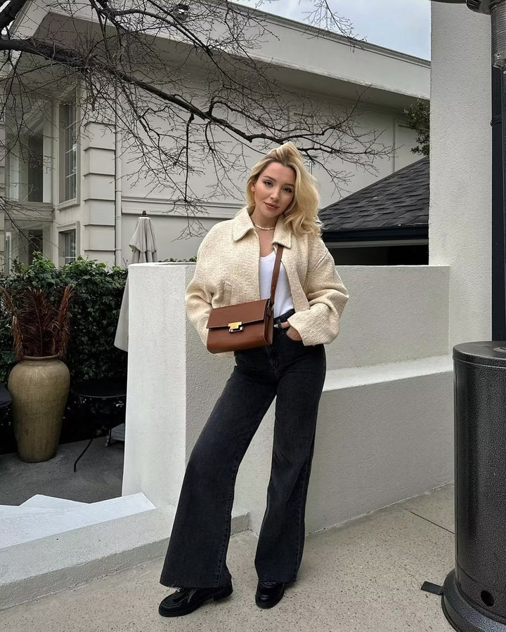 Vienna Textured Zip Up Jacket