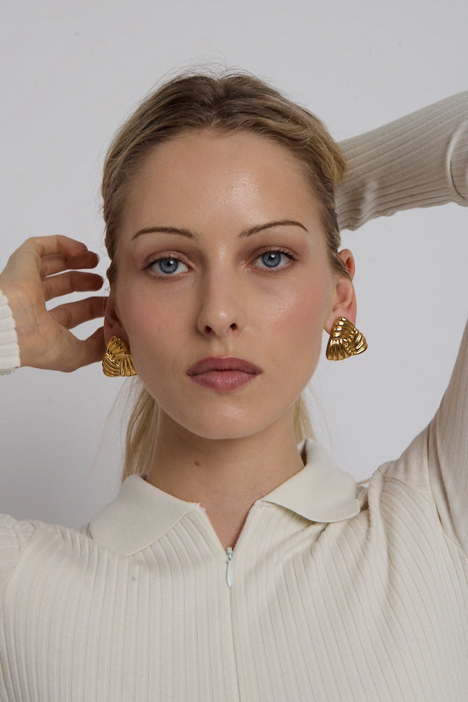 Golden Trinity Earrings