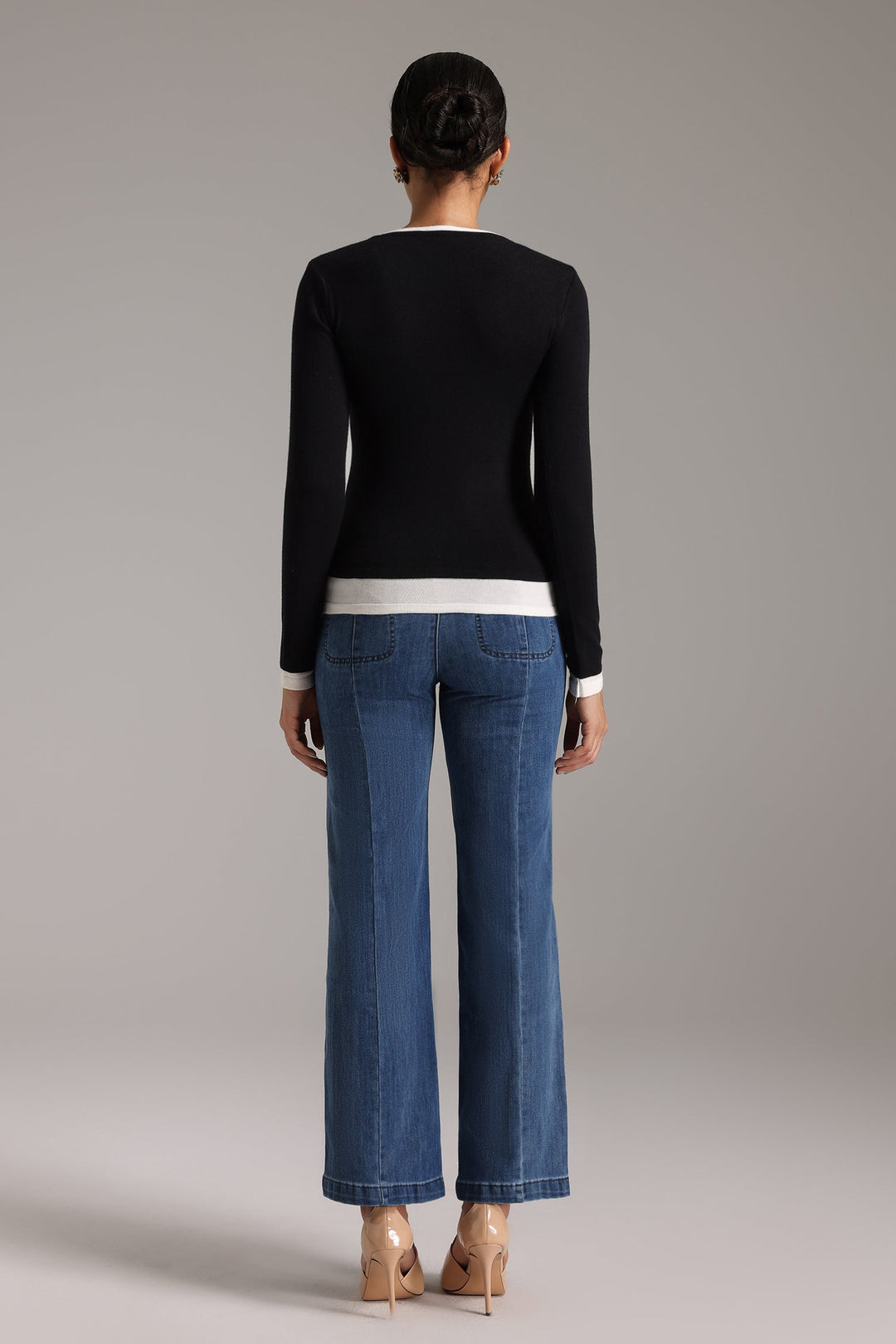 Caspian Contrast Trim Knit Jumper