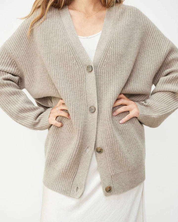 Saltair Ribbed Button Cardigan