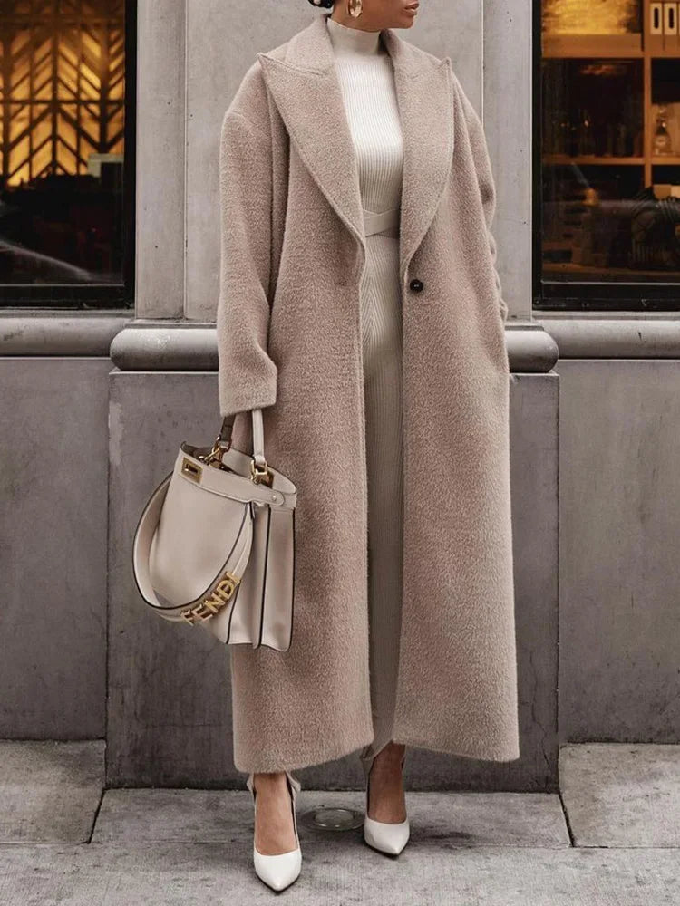 Isla Textured Wool Blend Coat
