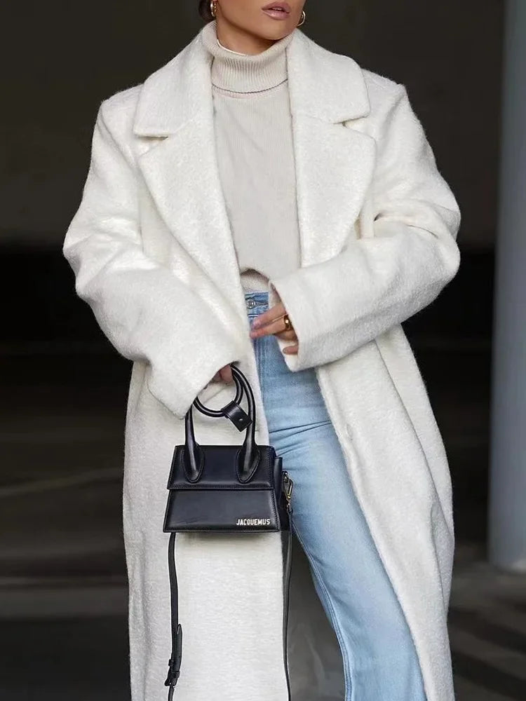 Isla Textured Wool Blend Coat