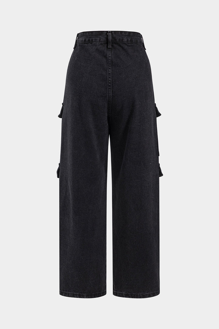 Stealth Cargo Wide-Leg Jeans