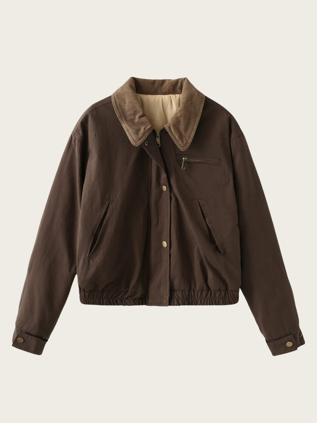 Calden Cord Collar Bomber