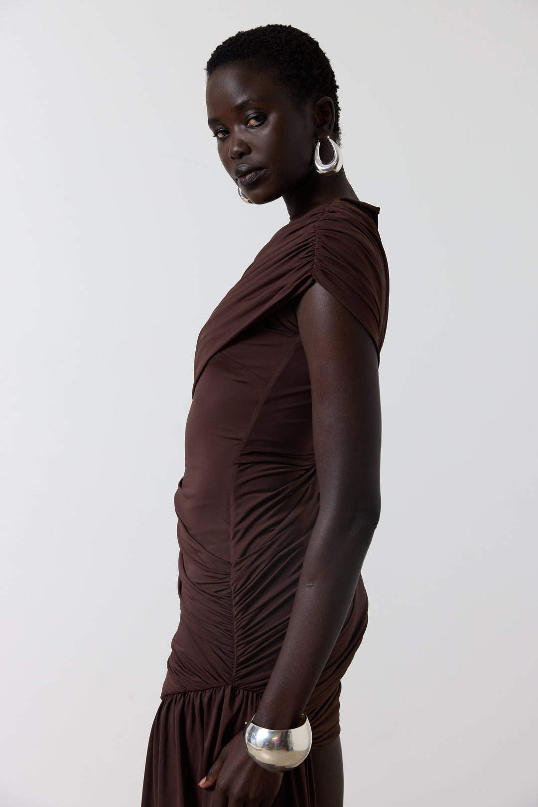 Amira - Draped Mini Gown