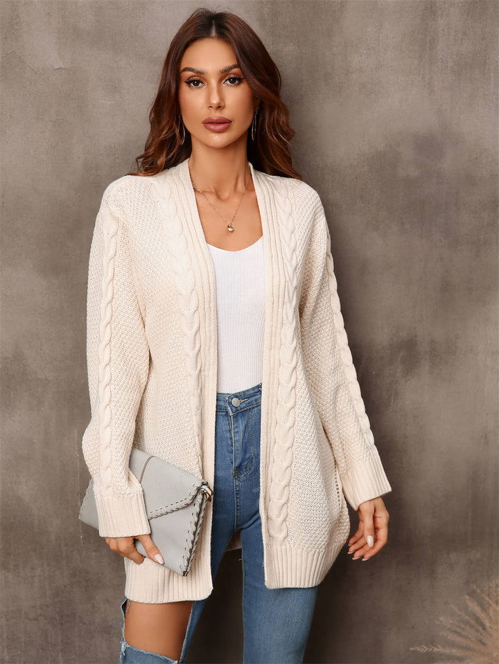 Ivory Willow Breeze Cable Knit Cardigan