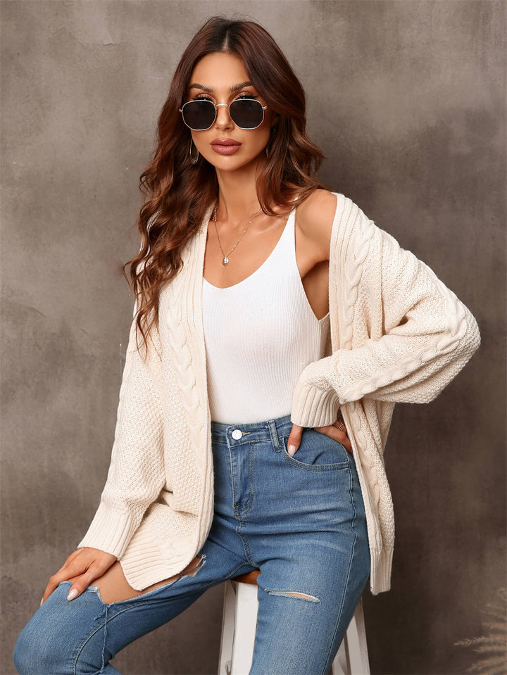 Ivory Willow Breeze Cable Knit Cardigan