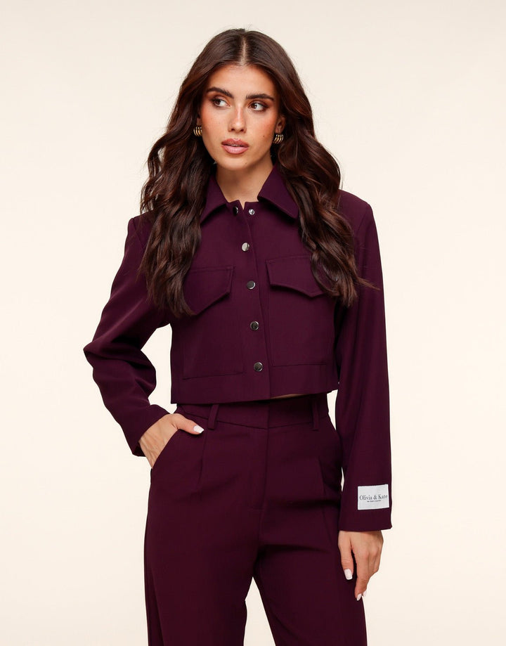 Aubergine Studio Cropped - Jacket