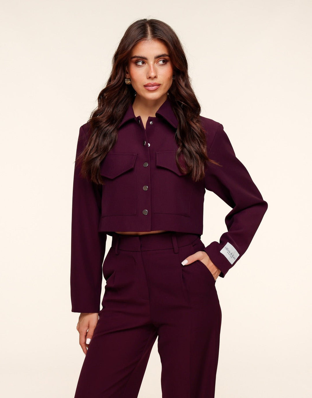 Aubergine Studio Cropped - Jacket