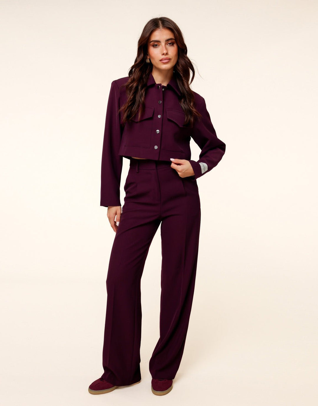 Aubergine Studio Cropped - Jacket