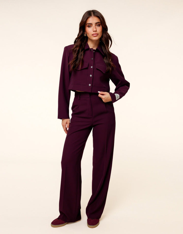 Aubergine Studio Cropped - Jacket