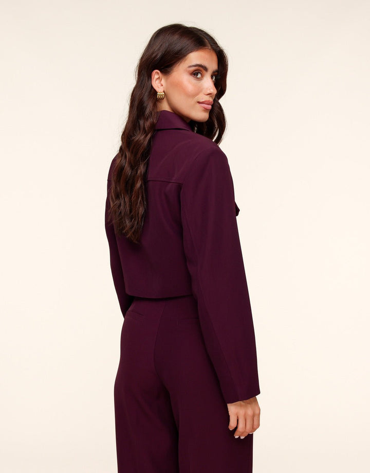 Aubergine Studio Cropped - Jacket