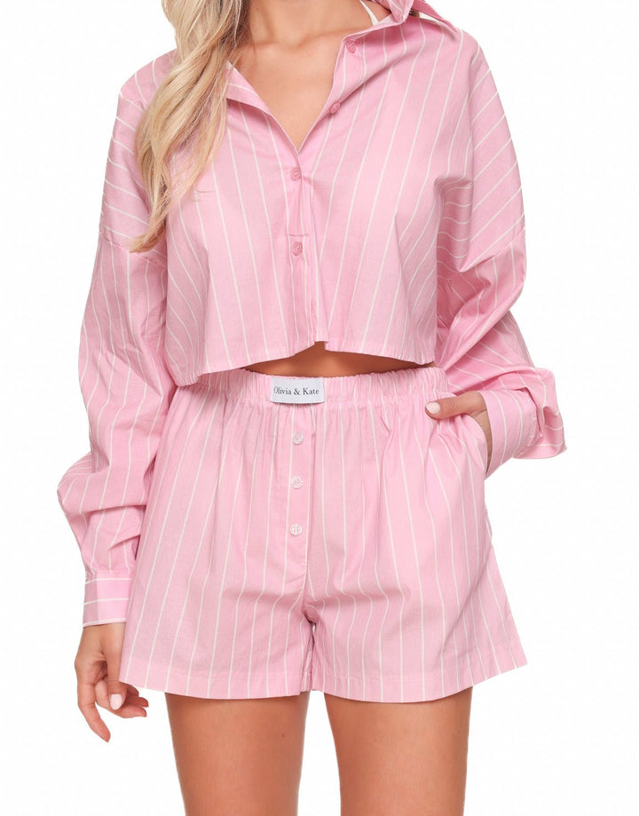 Baby Pink Olivia & Kate Striped - Short