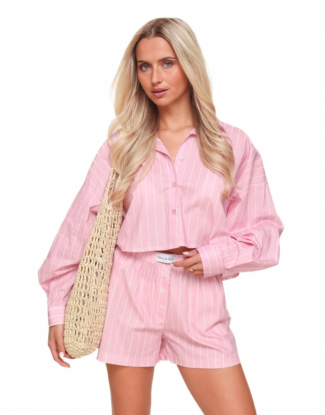 Baby Pink Olivia & Kate Striped - Short