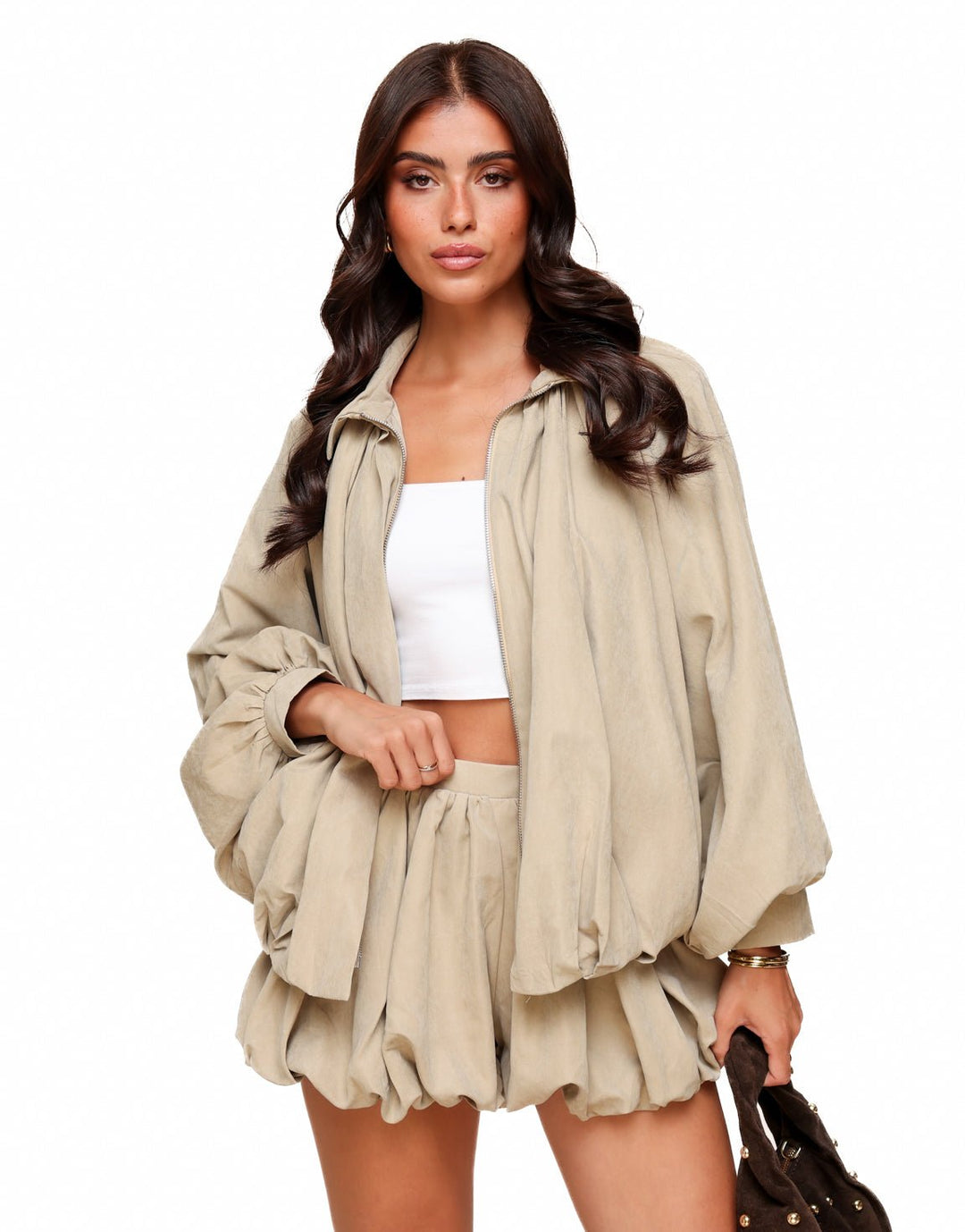 Beige Balloon - Coat